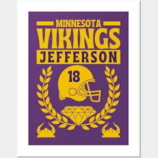 Minnesota Vikings Jefferson 18 Edition 2 Posters and Art